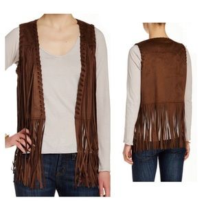 Blu Pepper Fringe Vest